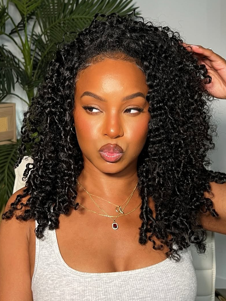 Burmese Curly Half Wigs