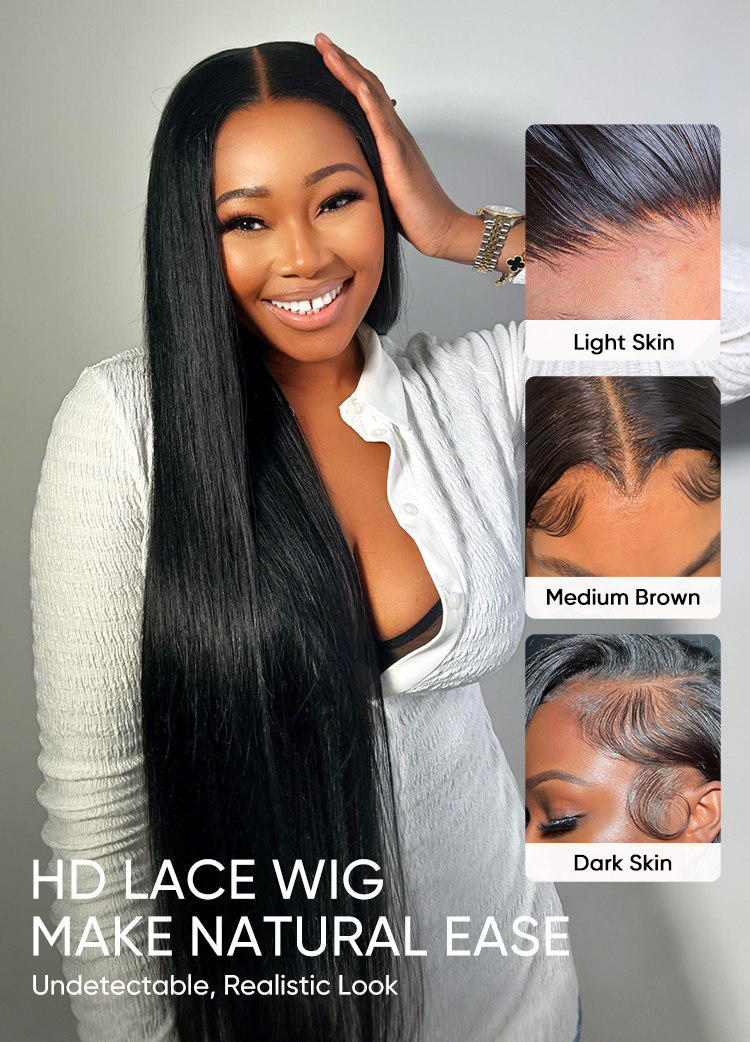 straight 40 inch wig