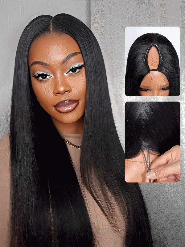 Invisi Drawstring V Part Wig