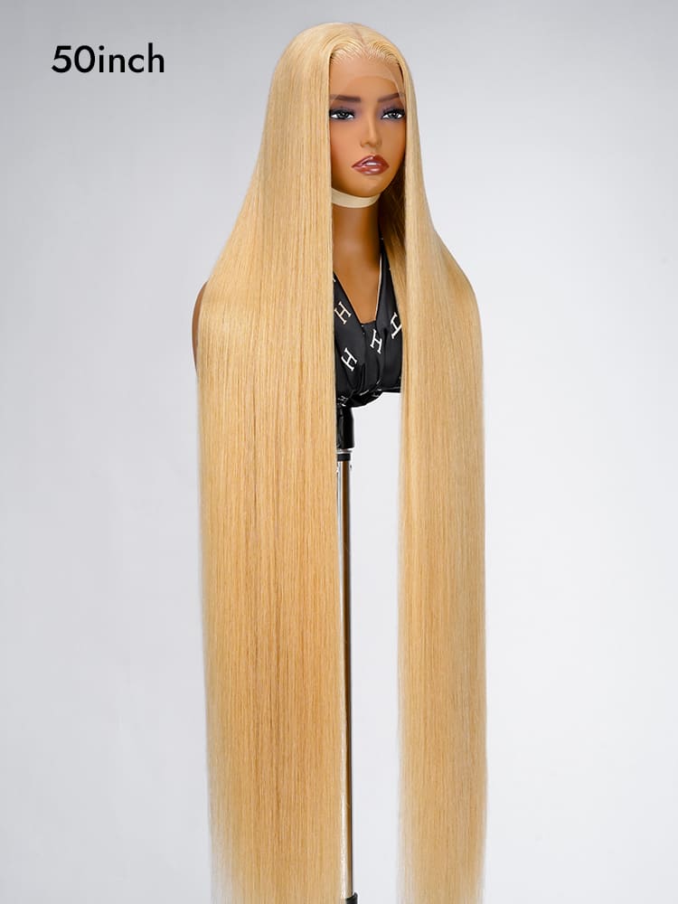50 Inch Honey Blonde Straight Wigs