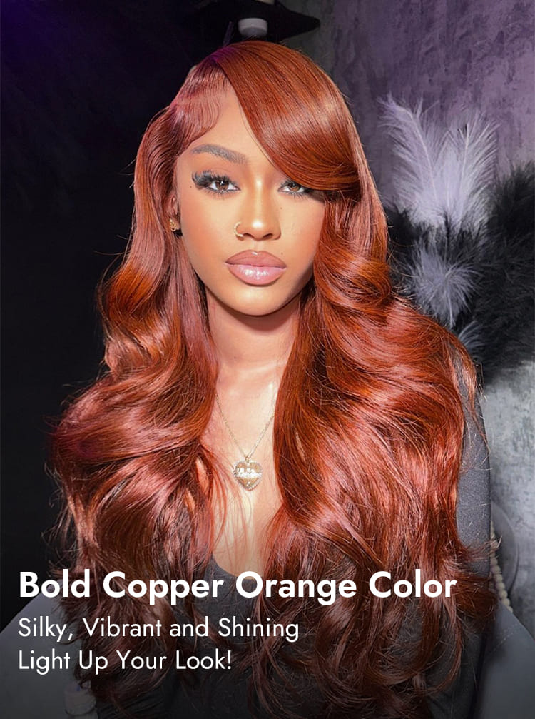 Copper Human Hair Wigs