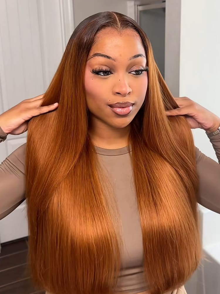 Ombre Straight Lace Wigs