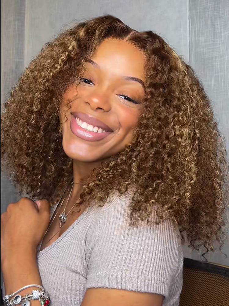 ready to go curly bob wig