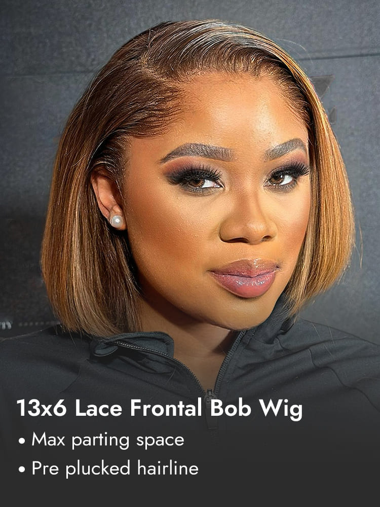 Highlight 13x6 lace Frontal Bob Wigs