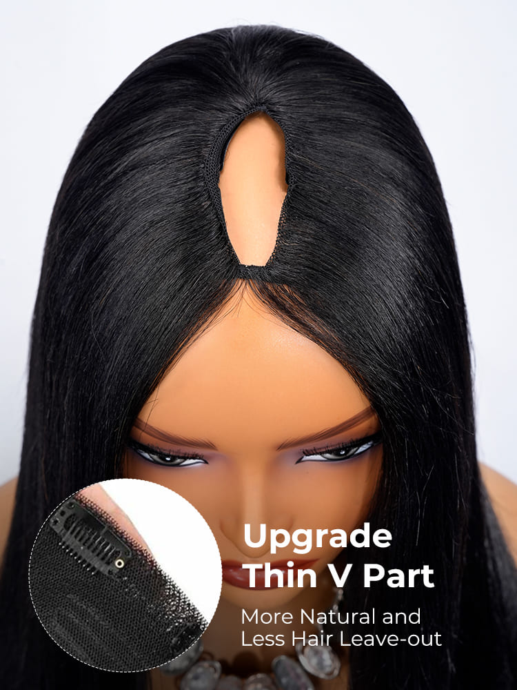 Upgrade Thin V Part Wigs
