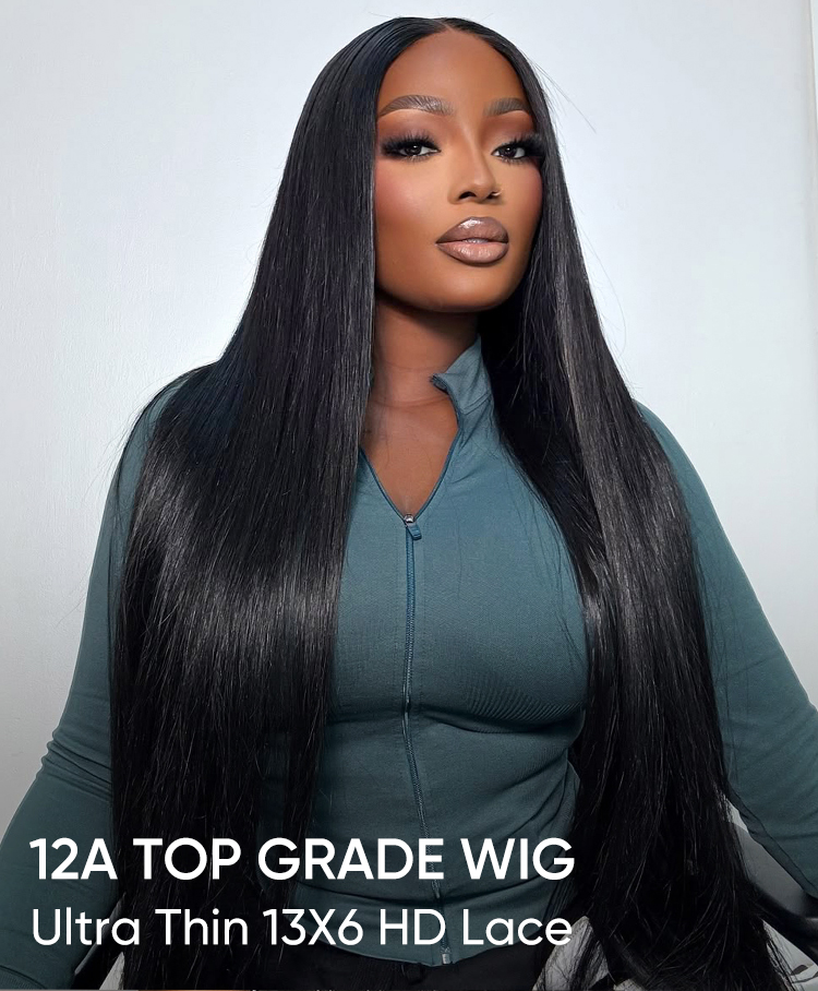 12A top grade straight wig