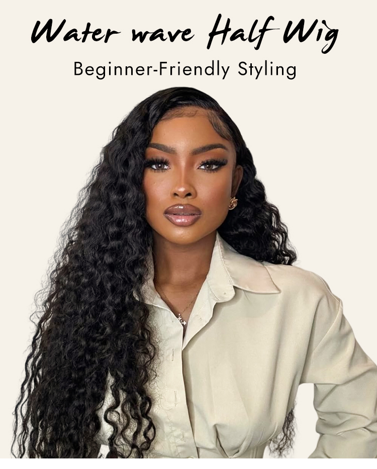 Water Wave Half Wigs