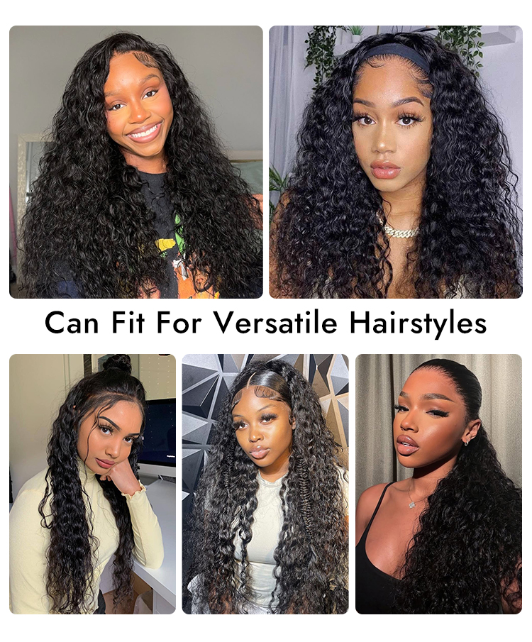 Versatile Hairstyle Water Wave Half Wigs