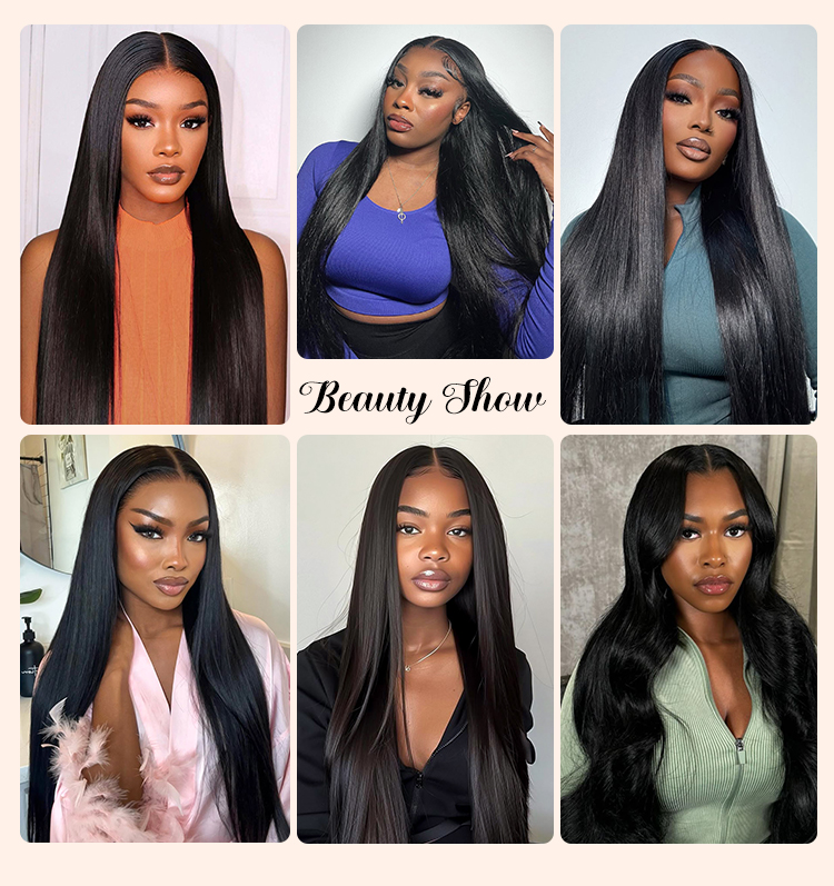 long straight lace wig