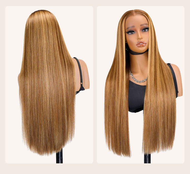 light brown highlight wig