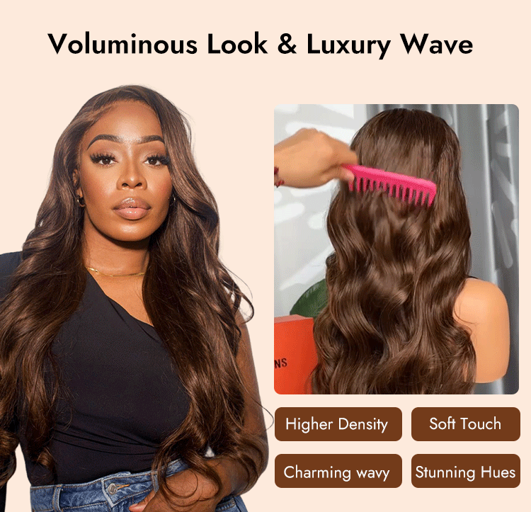 fashion dark brown wig