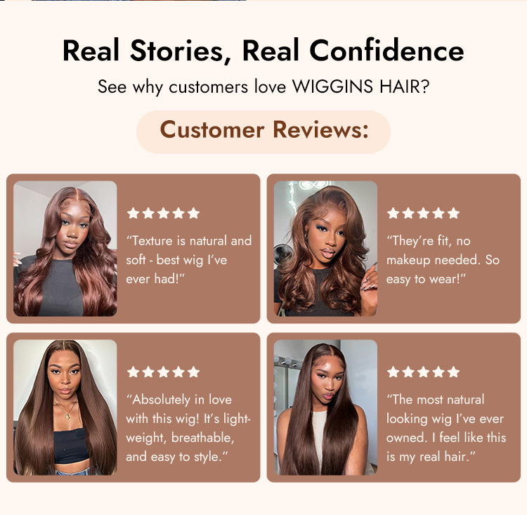classic brown wave wig