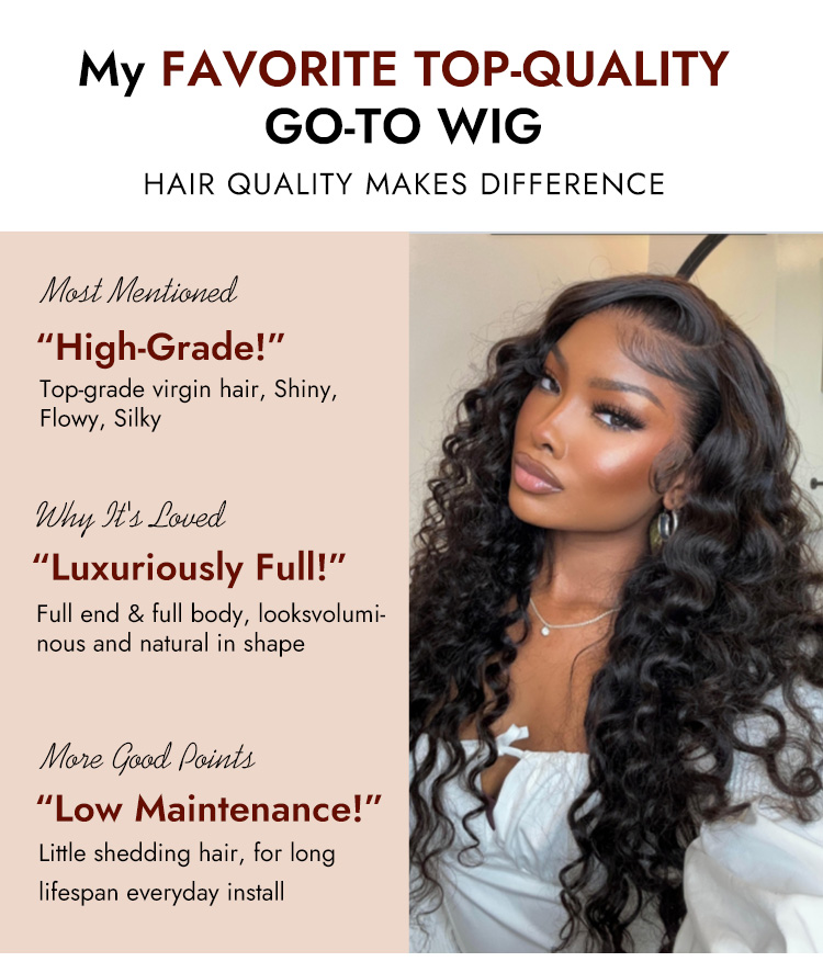 classic loose deep wave wig