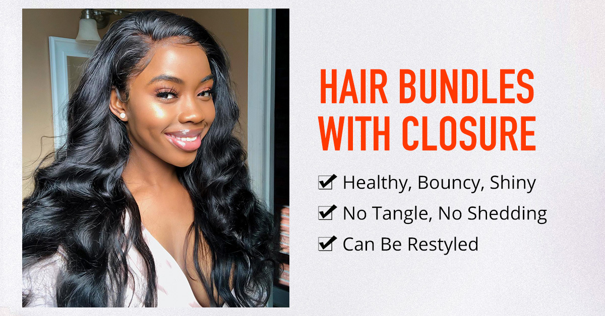 Bundles With Closure, Bundles With Frontal, Human Hair Bundles And