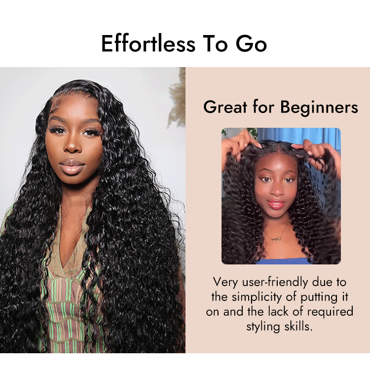 high density popping curly HD lace front wig