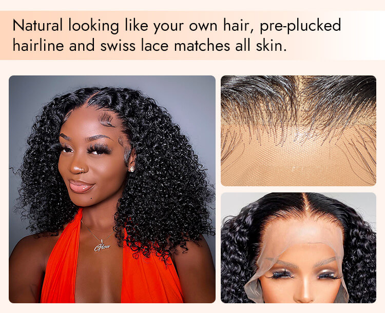 best 250% density popping curly wigs with HD lace 