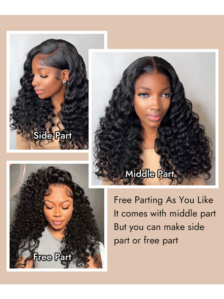 pre styled wand curly hair