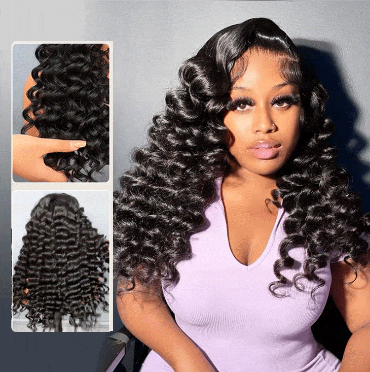 wand curly human hair wigs