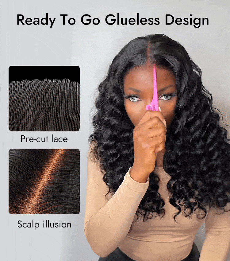 boba curly human hair lace wigs