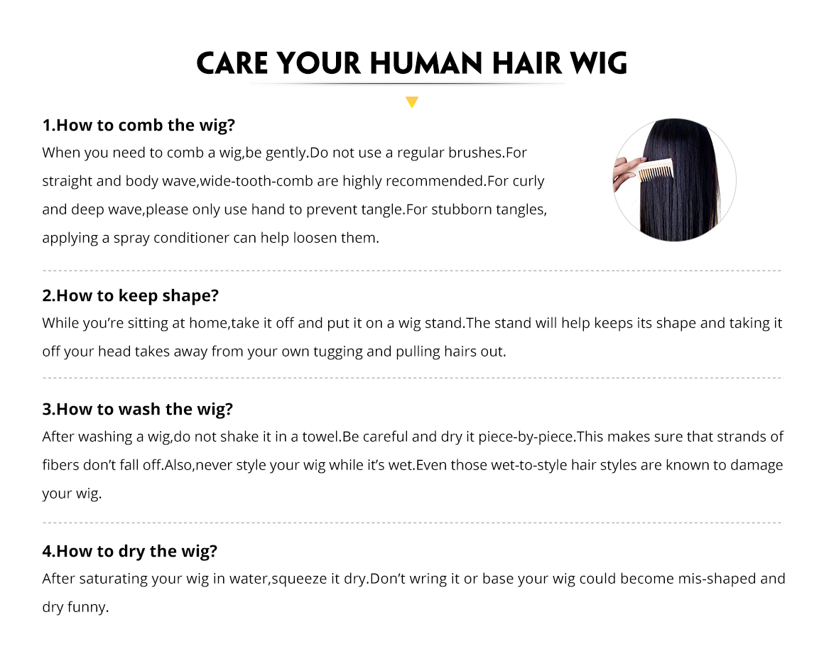 Human Hair Color Wigs