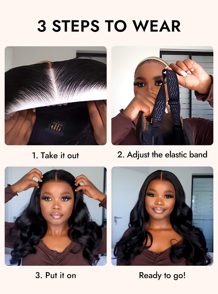 beginner friendly glueless human hair wig