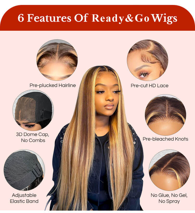 features of ready and go wigs