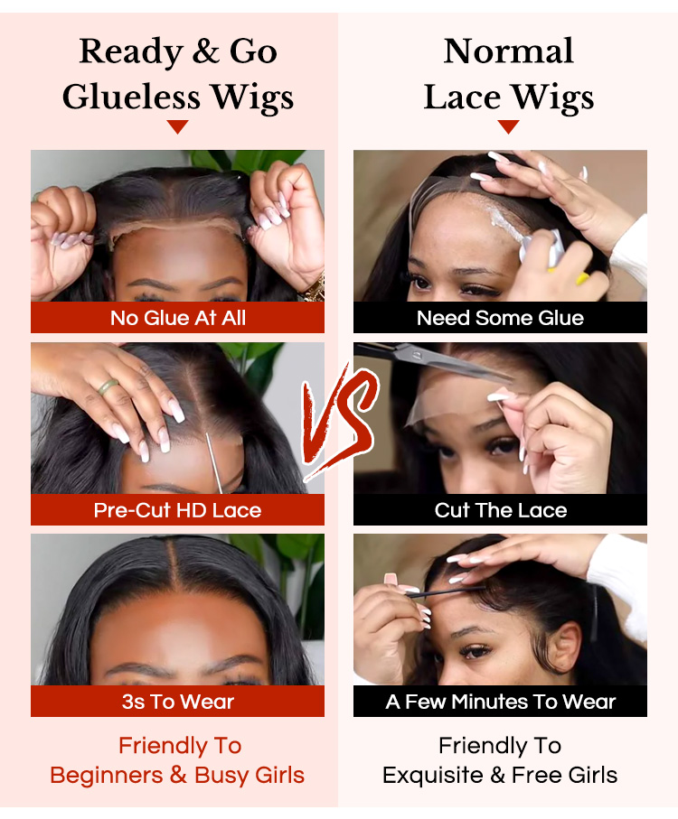ready to go wigs VS normal lace wigs