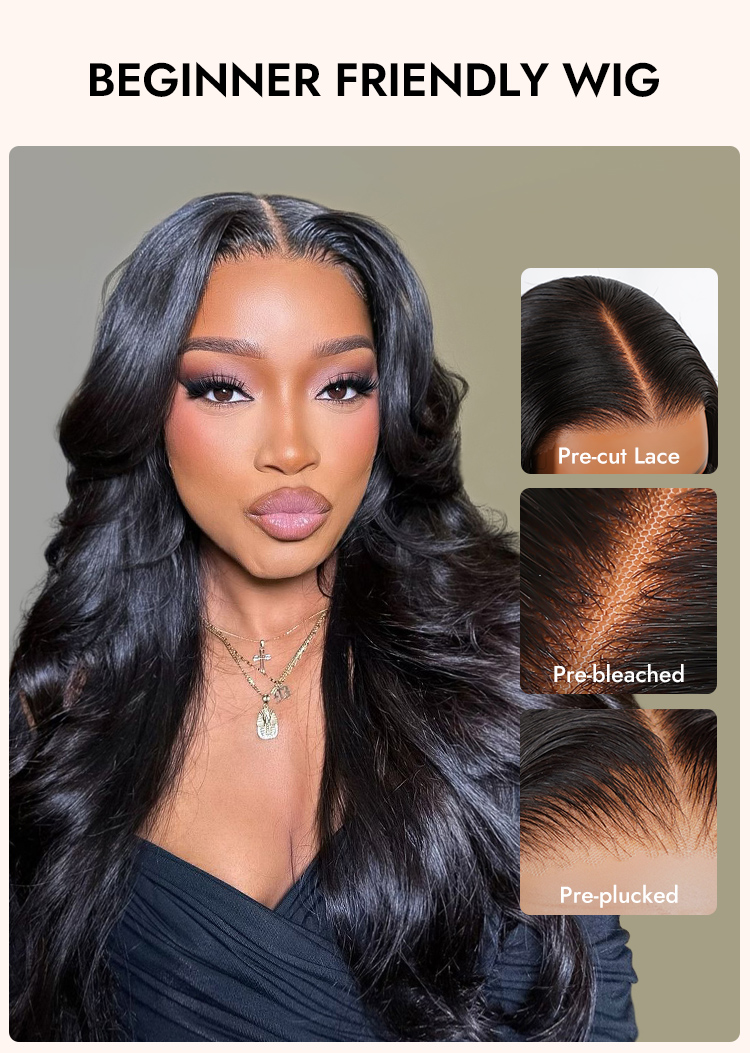 glueless ready to wear body wave wig